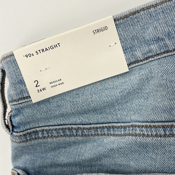 American Eagle NWT women’s strigid 90’s straight jeans 2 - Picture 7 of 9